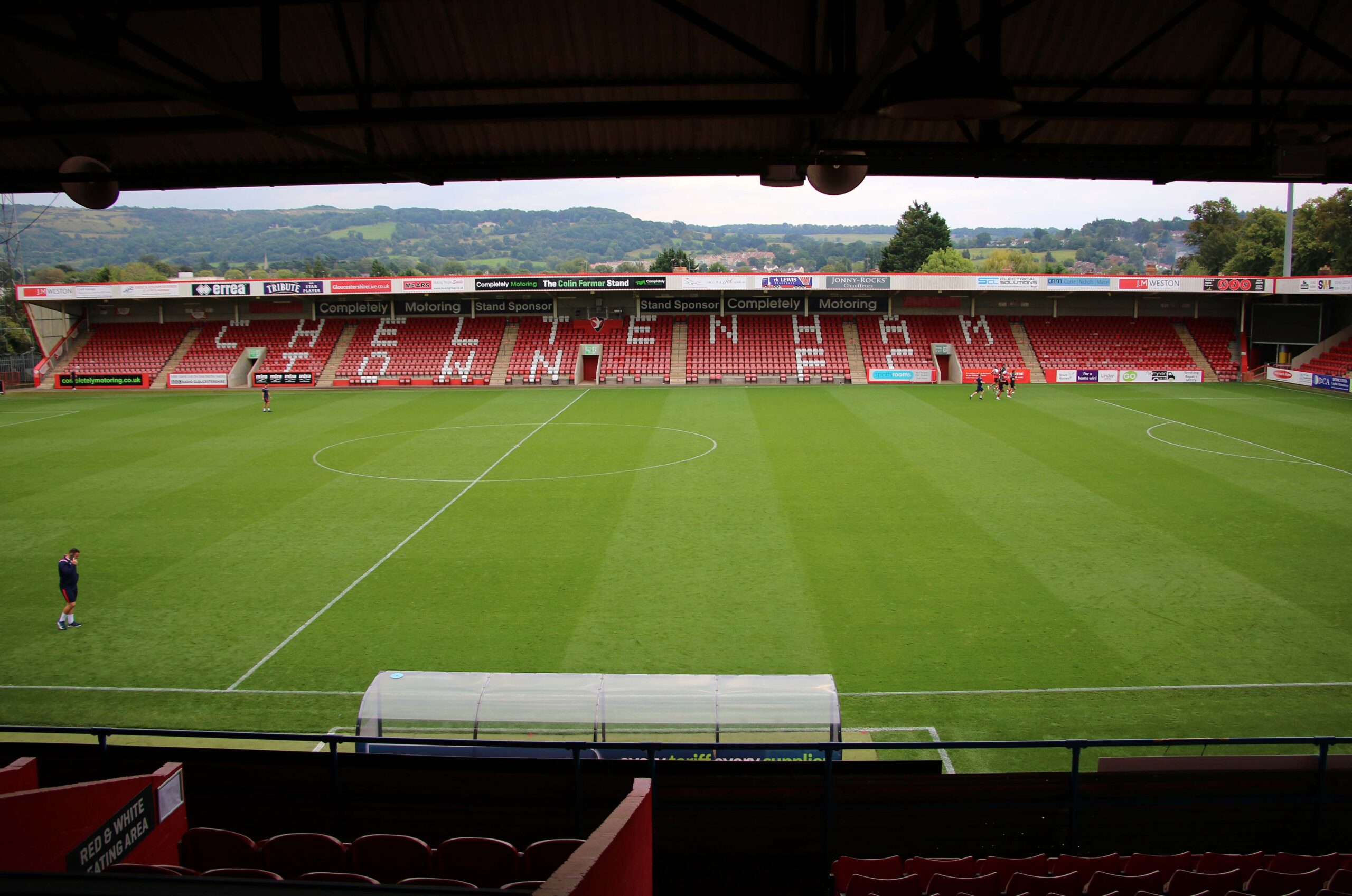 Cheltenham Spurs U21 venue: the Colin Farmer Stand at the Jonny-Rocks Stadium