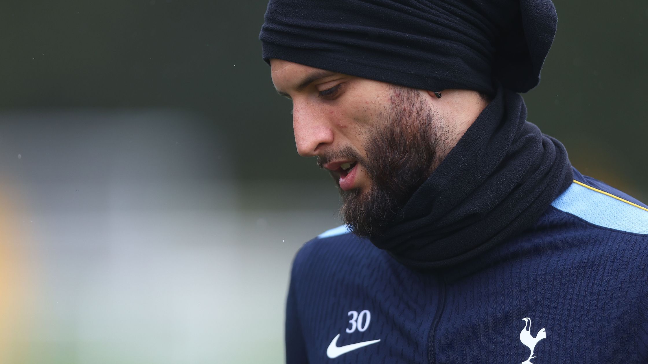 Rodrigo Bentancur during Tottenham training before the Spurs training camp