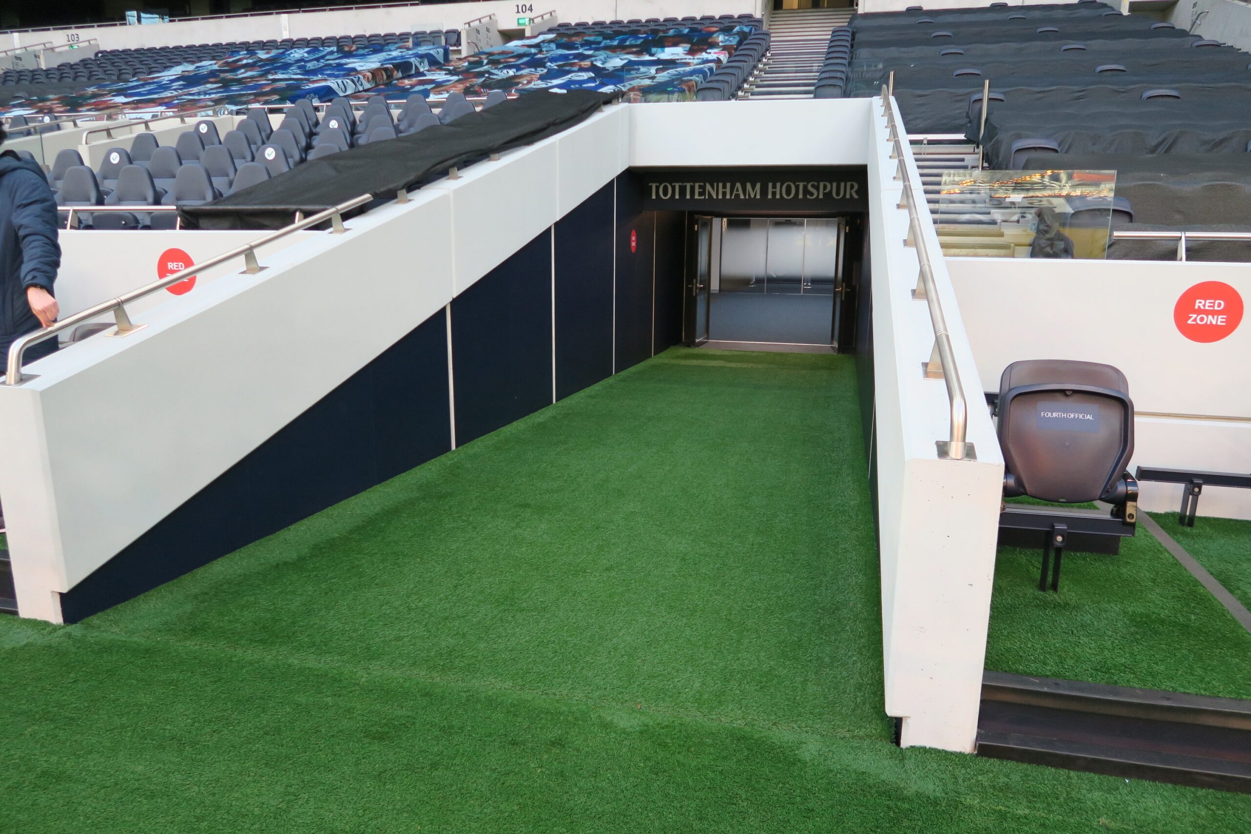 The players’ tunnel at Tottenham Hotspur Stadium, an archive photo with a Man City appeal 2027 report