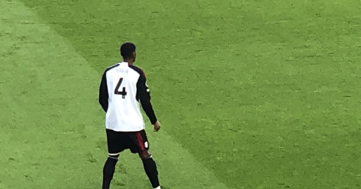 Tosin Adarabioyo, who De Zerbi said "deserves to play", in an archive photo from March 2024 when he played for Fulham