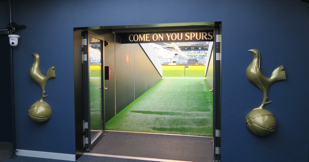 Tottenham v Coventry matchday: the players' tunnel at Tottenham Hotspur Stadium